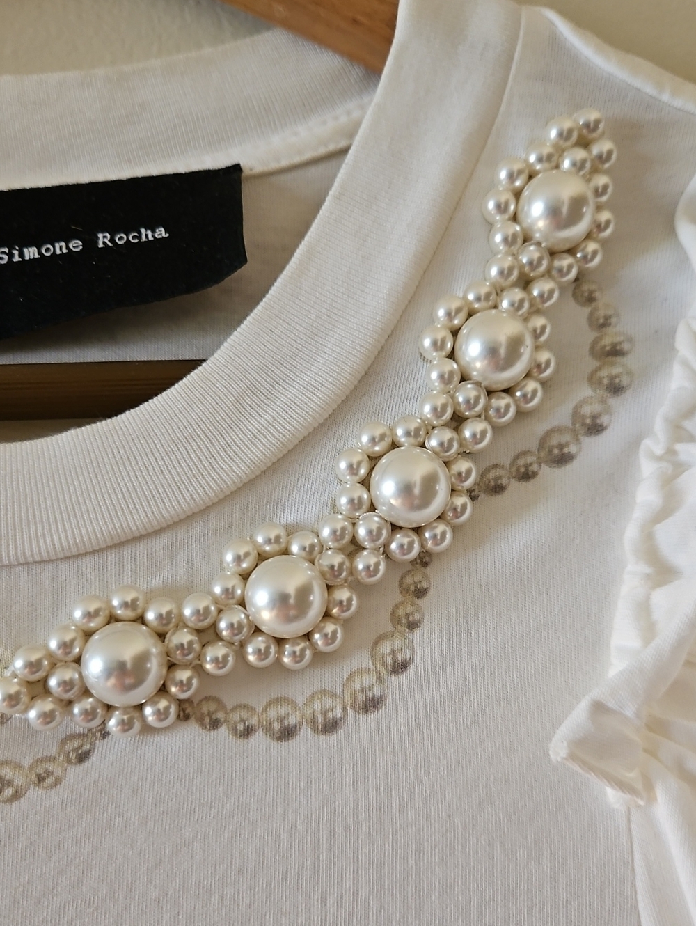 Lace-Trimmed Simone Rocha Tee - Picture 4 of 5